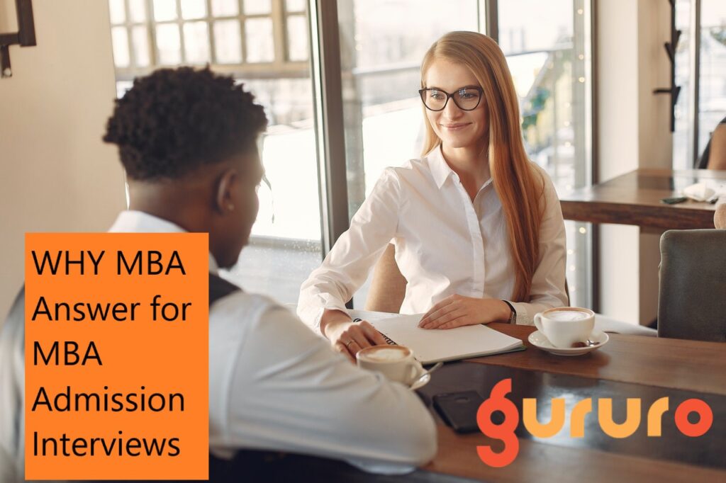WHY MBA Answer for MBA Admission Interviews