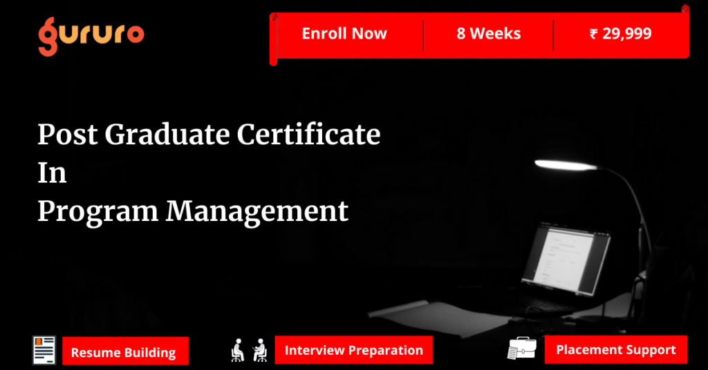 PG certificate in Program Management