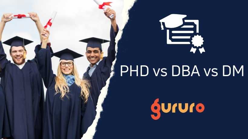 What is the difference between a doctorate (PhD), DBA and Doctor of Management