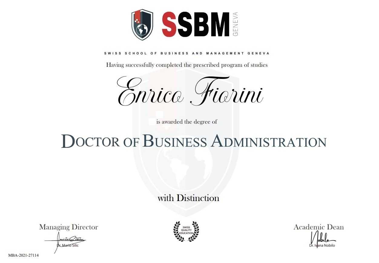 DBA from SSBM University