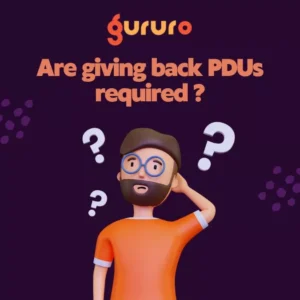 Are giving back PDUs required image